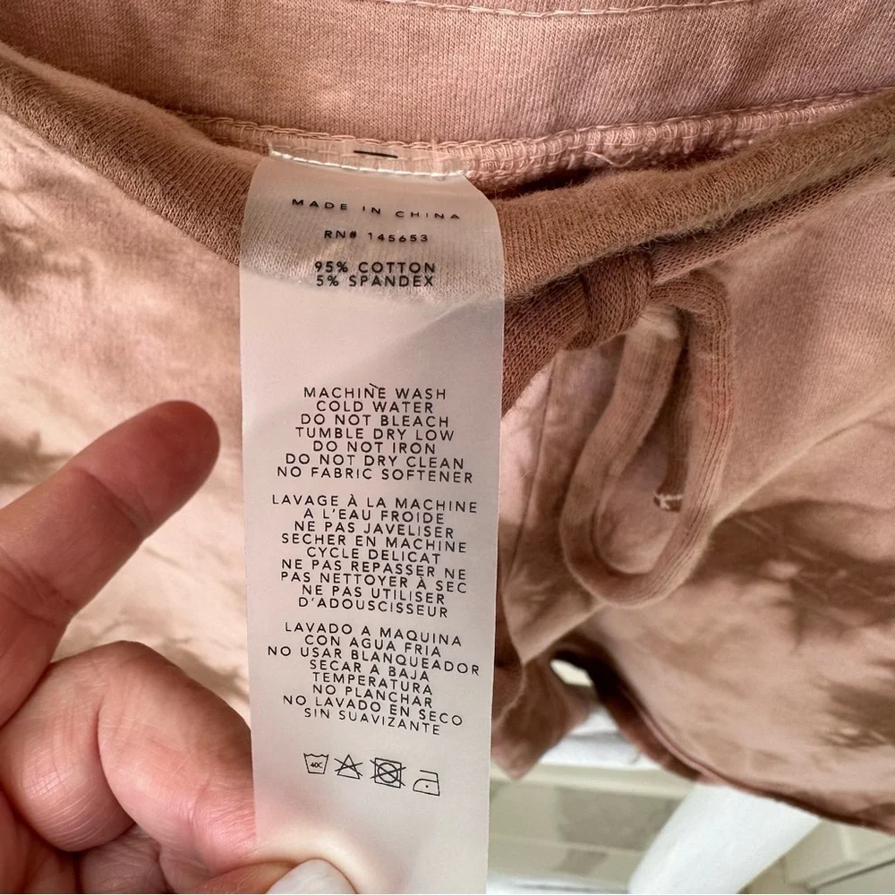 Anthropologie LACAUSA Slater Rustic Tie Dye Sweatshorts SZ M